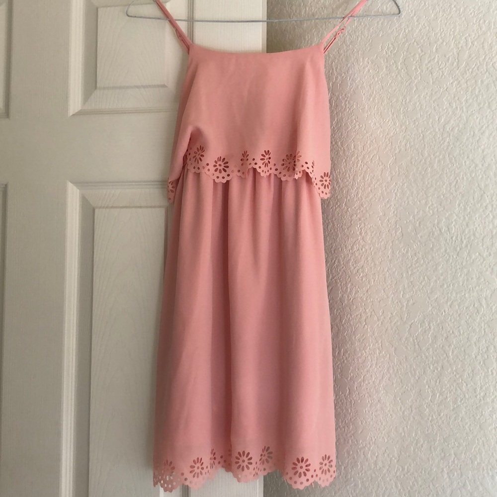 Saks Fifth Avenue peach dress